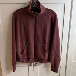 lululemon athletica Maroon Bomber Jacket